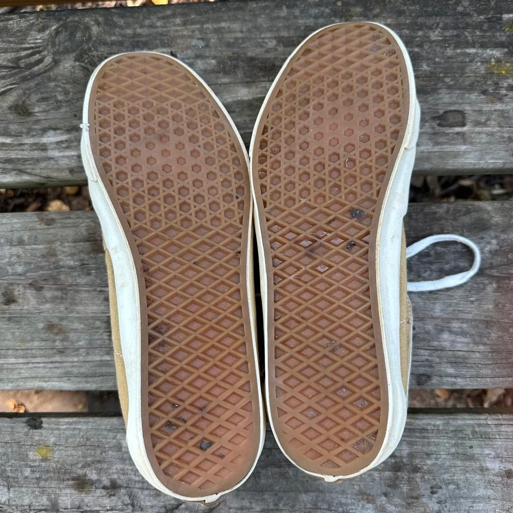 Vans Sk8-Hi Tapered Eco‎ Theory  Peace Leaf Mustard High Top Sneakers Men's 11.5